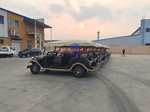 Hot Selling Classic Mini 6 Seater Electric or Gasoline Retro Car Luxury Sightseeing Shuttle Bus with <b>Music</b> <b>System</b> - Product Image 3