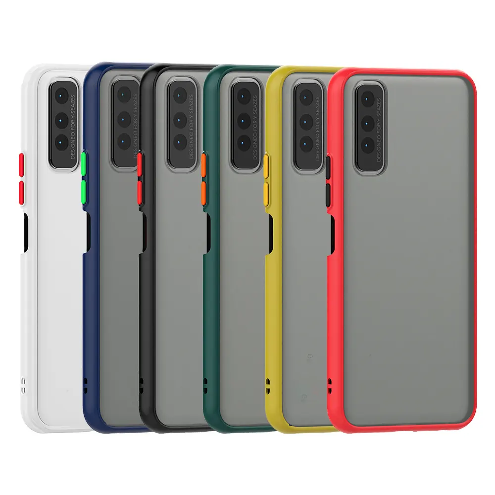 Ultra Slim Skin-friendly Feel Touch Colorful TPU Bumper Matte Frosted Mobile Cover for Vivo Y20 Phone Case