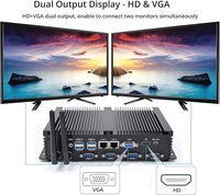 Graphiques HD 4000, fréquence de base 350 MHz jusqu'à 1,05 GHz. Multi-ports avec 4 ports série (RS232), 8 Go de RAM DDR3L, 256 Go de SSD + 1 To de disque dur