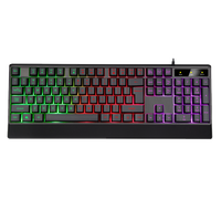 OEM GK312 Interface USB Plug and Play Clavier rétroéclairé filaire 104 touches supportant plusieurs langues Gravé au laser