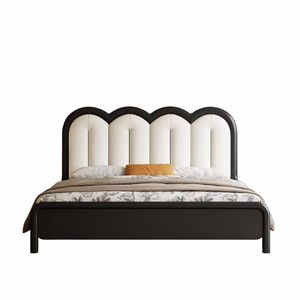 <span class=keywords><strong>Lit</strong></span> de style vintage haut de gamme en chêne au design rétro pour chambre principale, avec <span class=keywords><strong>lit</strong></span> moelleux pour enfants ou adultes - Product Image 5