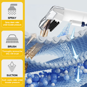 Machine de nettoyage de tapis pour animaux de compagnie avec shampoing filaire OEM petit <span class=keywords><strong>aspirateur</strong></span> humide et sec de nettoyeur de tapis et de rembourrage - Product Image 4