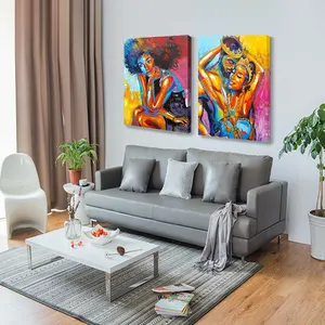 لوحة زيتية مصنوعة يدويًا من دافين, لوحة زيتية ملونة مصنوعة يدويًا لتزيين غرفة المعيشة