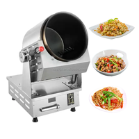 Machine de cuisson à tambour 360 pour cuisine domestique Machine de cuisson électrique automatique pour légumes Robot Wok Machine de cuisson