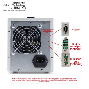 Fuente de alimentación lineal programable eTOMMENS, fuente de alimentación CC regulada y ajustable para reparación de teléfonos móviles - Product Image 4