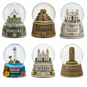 Globo di Neve della Cattedrale di Suyapa in Honduras, Souvenir Turistico Personalizzato in Resina, Regalo Religioso - Product Image 3