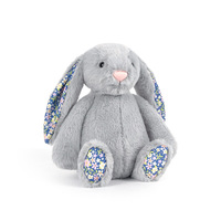 Haute Qualité Personnalisé En Gros Lapin De Pâques En Peluche Jouet 31cm-Nouveau Lapin Doux Réaliste avec Oreilles Florales Poupée En Peluche