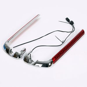 Sacoche de selle Side Marker Light Red Pour 14-UP Harley Touring Road King <span class=keywords><strong>Street</strong></span> Glide - Product Image 2