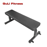 Flat Weight Workout Übungs bank Stahlrahmen Schaum gepolstert Flache Freie Hantel bank für Kraft training Kraft training