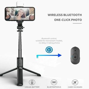 Q02S <span class=keywords><strong>Selfie</strong></span> <span class=keywords><strong>Stick</strong></span> sans fil <span class=keywords><strong>Q02</strong></span> BT, mini trépied pliable avec lumière d'appoint, télécommande pour iOS et Android - Product Image 3