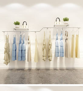 Exhibidor de <span class=keywords><strong>Ropa</strong></span> Metálico Multifuncional de Pared para Tiendas de <span class=keywords><strong>Ropa</strong></span> de Mujer y Niños - Product Image 6