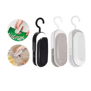 Tas Makanan Vakum Mini Plastik Portabel, Penyegel Leher dan Mesin Penyegel Kepala Pemotong