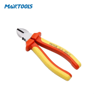 VDE 1000v <span class=keywords><strong>pinze</strong></span> da taglio diagonali doppio colore TPE manico giallo rosso taglie 6 \ "7 \" 8 \ "OEM <span class=keywords><strong>pinze</strong></span> diagonali VDE personalizzabili - Product Image 1