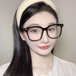 Montures de lunettes carrées rétro unisexes, verres PC anti-lumière bleue, monture complète, lunettes d'ordinateur Taizhou 636 - Product Image 3