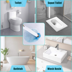 <span class=keywords><strong>Brosse</strong></span> WC murale multifonctionnelle avec support pour éponge et <span class=keywords><strong>brosse</strong></span> à long manche - Product Image 6