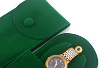 Sac de montre à bouton plat en peluche de luxe moderne avec logo personnalisé, ensemble d'emballage pour montre mécanique à bracelet, idéal pour un cadeau