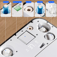 WC intelligent moderne avec design ergonomique en U, capteur de pied à détection d'arôme intégré et chasse d'eau intelligente pour salle de bain