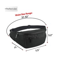 Sac de taille pour la course à pied en plein air OEM, polyester, imperméable, portable, durable, avec fermeture à glissière, personnalisable, sac de sport quotidien à bandoulière
