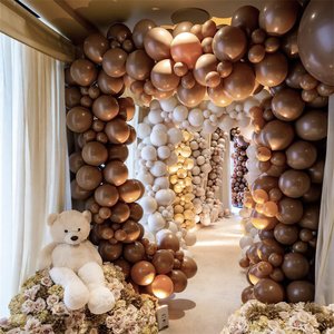 Retro <strong>Brown</strong> <strong>Balloons</strong> 100 Pcs Different Sizes Pack of 18 Inch 12 Inch 10 Inch 5 Inch Coffee <strong>Balloons</strong> for Party Decorations - Product Image 4