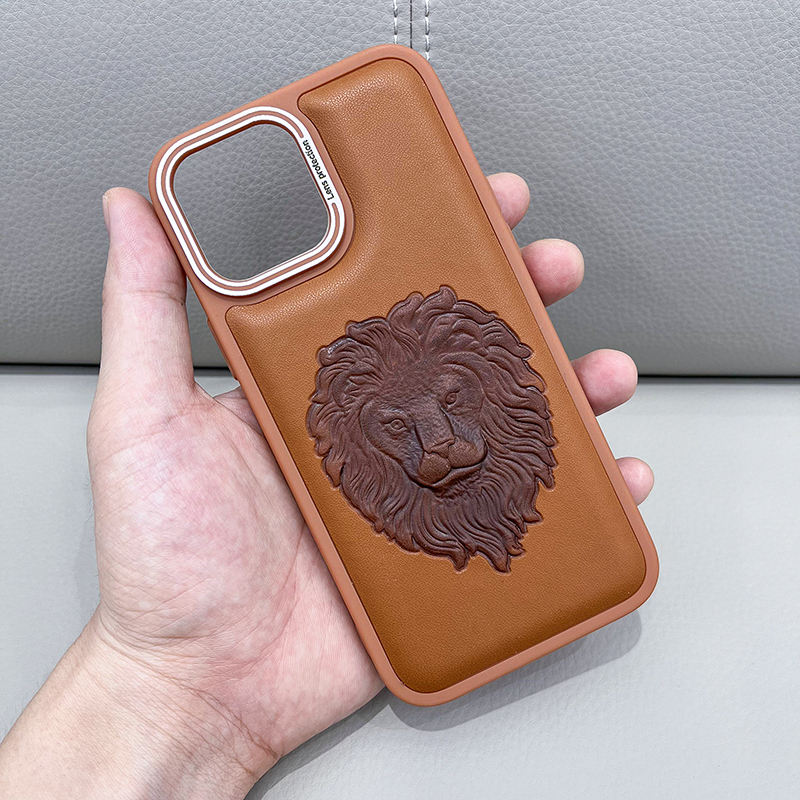 Phone Case Lion Cover For Iphone 11 Leather Iphone 11 Lion Cover - Main Image
