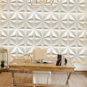 Painéis de parede externos impermeáveis de pvc, painel 3d para sala de estar, painel de parede interior de pvc