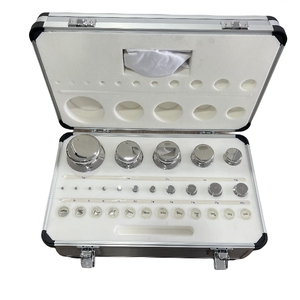 Pesas de Calibración de Laboratorio Veidt E2 F2 M1 de 1 mg a 1 kg, Juego de Placas Ranuradas de Acero Inoxidable, Peso Estándar para Calibración E2 - Product Image 1