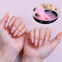 Gel UV LED professionnel universel OEM en gros, rose nude naturel pour extension d'ongles