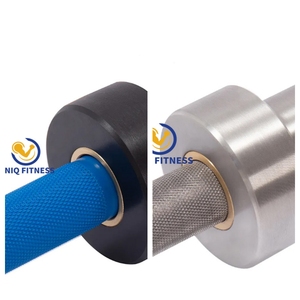 Barre d'haltères <span class=keywords><strong>UNIQ</strong></span> Blue Cerakote décorée en bleu haltérophilie - Product Image 4