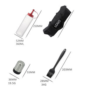 Natureamazon — <span class=keywords><strong>Kit</strong></span> d'accessoires de <span class=keywords><strong>barbecue</strong></span>, 60 grilles, 20 pièces, ensemble de Grill plat en acier inoxydable, outils de cuisson pour l'extérieur, pour hommes - Product Image 4