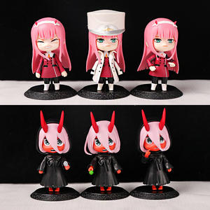 Anime tesoro nel modello FRANXX <span class=keywords><strong>Zero</strong></span> due caratteri 3 pezzi Set PVC ornamento Desktop Action Figure 10cm - Product Image 1