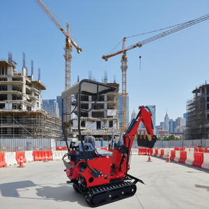 <span class=keywords><strong>Mini</strong></span>-excavatrice sur chenilles de 1 tonne de haute qualité et à prix abordable avec accessoires pour utilisation forestière, design compact, garantie d'un an - Product Image 3