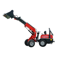 Günstiger CE EPA Diesel-Radlader Garten-Hydraulik-Radlader 4x4 WD für Hofarbeiten und Landwirtschaftsprojekte mit Teleskoparm