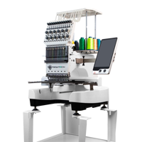 Machine à broder commerciale à tête unique SewTech ST-1201 à 12 aiguilles pour casquettes, chapeaux et t-shirts, zone de broderie 360x200mm (14.2x7.9in)