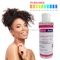 Gel Moussant Nettoyant Intime à l'Acide Borique Yoni avec Ingrédients Naturels et pH Équilibré