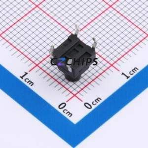 UK-B02123-G7.5-250 Tactile Switch DIP-4P,6.2x6.2mm Switch 2.5N 6.15mm 6.15mm 7.5mm - Product Image 2