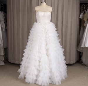 Sans bretelles prix de gros chérie perles à plusieurs niveaux sans manches <span class=keywords><strong>princesse</strong></span> <span class=keywords><strong>robe</strong></span> de bal robes de mariée mariée 9249 # - Product Image 4
