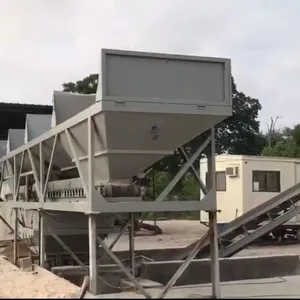 Good Mixing Performance KEMING Concrete Batching Plant for Concrete with Dry Hardness