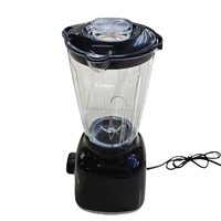 Blender électrique de qualité supérieure en plastique ABS noir 1,5 L 0,5 L avec vitesse variable pour hôtel commercial