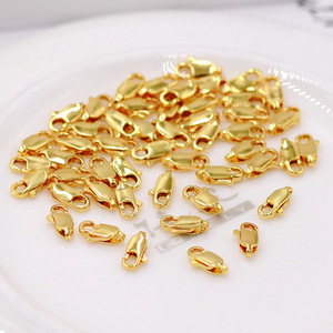 <b>Copper</b> Plated 18K Gold Teardrop Spring Lobster Clasp For <b>Bracelet</b> Making - Product Image 2