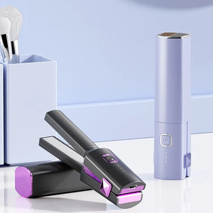 Mini lisseur et fer à boucler portable USB pour dortoir, petit format, pour franges volumineuses, double usage - Product Image 3