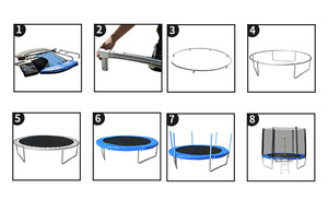 2022 Nóng Bán Hàng Giá Tốt Big Trampolines 6/8/10/12/14/16 Ft Tập Thể Dục Người Lớn Ngoài Trời Thương Mại Lớn Giá Rẻ Big Trampolines - Product Image 5