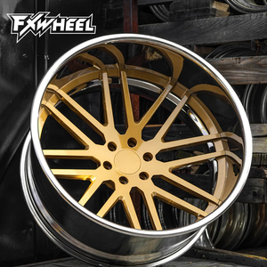 Jantes forgées Gloss Gold <span class=keywords><strong>2</strong></span> pièces 20 22 24 pouces 6x139.7 <span class=keywords><strong>pour</strong></span> Escalade Navigator Tahoe, forgeées à 10 000 tonnes, directement de l'usine - Product Image 2