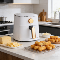 Nouvelle friteuse à air pour la cuisine, à usage domestique, entièrement automatique, faible en gras et sans huile, multifonctionnelle, électrique