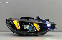 KUYINKE Auto Spécialement Conçu pour BMW Série 3 F30 F35 Phare 12-19 Style Œil de Serpent Modifié Feux de Jour DRL Clignotants