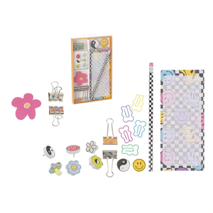 Ensemble scolaire assorti Pin Up avec crayons, bloc-notes, pinces, épingles, porte-documents 42835 - Product Image 2