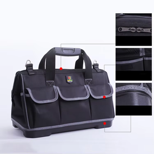 Multifunctional Thickened Large <b>Waterproof</b> 30x20x20cm Tool Bag Oxford Cloth Wear-Resistant Hardware <b>Zipper</b> for Woodworking - Product Image 6