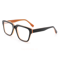 Gafas de lectura de lujo para hombre con montura óptica cuadrada de aro completo, diseño de diamante, marca FSRG, lo último en moda 2026
