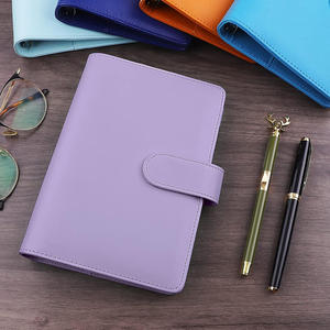 Пользовательский полиуретановый планировщик A5 повестка дня 6 кольцевых денег, конверт для экономии 100, чехол для ноутбука - Product Image 5