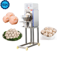 Mesin Pengolah Makanan Otomatis SK Baru, Bahan Stainless Steel, Efisiensi Tinggi, Kapasitas 300KG, 220V/380V, untuk Sayuran, Daging Babi, Sapi, Kambing, Bakso