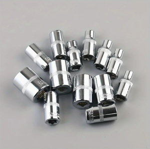 46-Pieces 1/4 Inch Drive Socket <strong>Ratchet</strong> <strong>Wrench</strong> Set Metric Bit Socket Extension Bar Hand Tools Case Pack Auto Repair Garden Use - Product Image 6